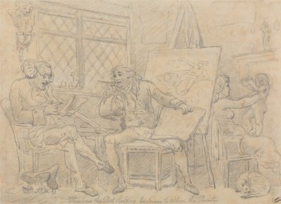 The Historian Animating the Mind of the Young Painter by Thomas Rowlandson